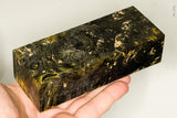 Stabilized box elder burl wood block