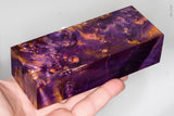 Stabilized box elder burl wood block