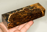Stabilized wood redwood burl hybrid block