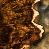 Stabilized wood redwood burl hybrid block