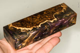Stabilized wood redwood burl hybrid block