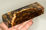 Stabilized wood redwood burl hybrid block