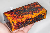 Large stabilized box elder burl wood block