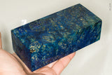Large stabilized box elder burl wood block