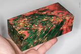 Large stabilized box elder burl wood block