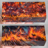 Stabilized box elder burl wood block