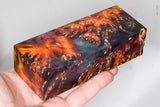 Stabilized box elder burl wood block