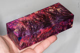 Stabilized box elder burl wood block