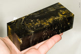 Stabilized box elder burl wood block