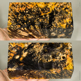 Large stabilized box elder burl wood block