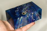 Large stabilized box elder burl wood block