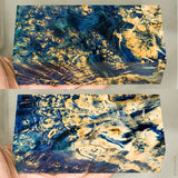 Large stabilized box elder burl wood block