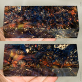 Stabilized box elder burl wood block