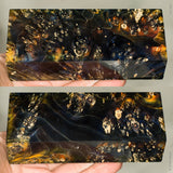 Stabilized box elder burl wood block