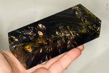 Stabilized box elder burl wood block