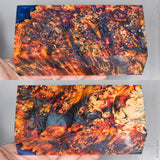 Large stabilized box elder burl wood block