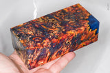 Large stabilized box elder burl wood block
