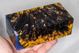 Large stabilized box elder burl wood block