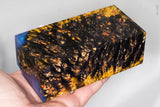 Large stabilized box elder burl wood block