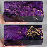 Large stabilized box elder burl wood block