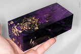 Large stabilized box elder burl wood block