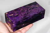Large stabilized box elder burl wood block