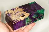 Large stabilized box elder burl wood block
