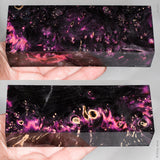 Stabilized box elder burl wood block