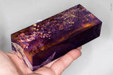 Stabilized box elder burl wood block