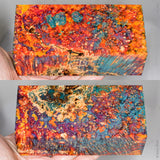 Large stabilized box elder burl wood block