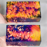 Large stabilized box elder burl wood block