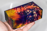 Large stabilized box elder burl wood block