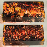Large stabilized box elder burl wood block