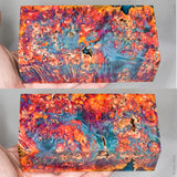 Large stabilized box elder burl wood block