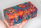 Large stabilized box elder burl wood block
