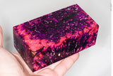 Large stabilized box elder burl wood block