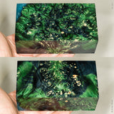 Large stabilized box elder burl wood block