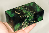 Large stabilized box elder burl wood block