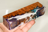 Stabilized hybrid wood box elder burl block