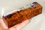 Stabilized hybrid wood box elder burl block