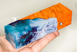 Stabilized hybrid wood box elder burl block