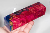 Stabilized hybrid wood box elder burl block