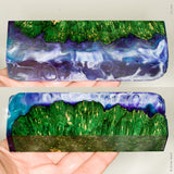 Stabilized hybrid wood box elder burl block