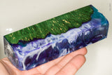 Stabilized hybrid wood box elder burl block