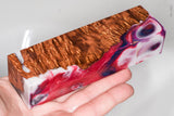 Stabilized hybrid wood box elder burl block