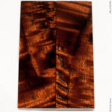 Stabilized curly mango wood panels