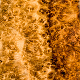 Stabilized wood golden amboyna burl block