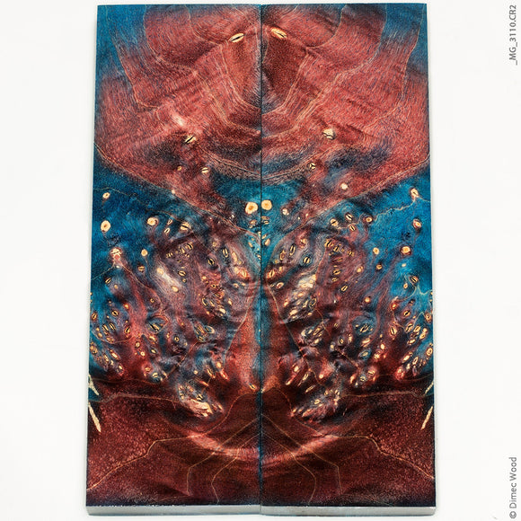 Stabilized wood box elder burl panels