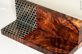 Stabilized rosewood burl segmented panels