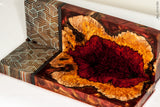 Stabilized redwood burl segmented panels